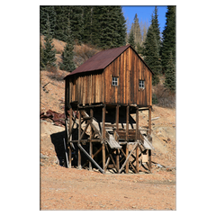 Altes Minen Gebude bei Silverton