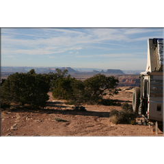 Camping mit Aussicht aufs Monument Valley